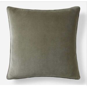 The Company Store Legends Luxury Sage Green Velvet Throw Pillow Cover 24X24